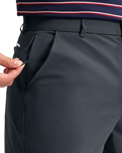 Men's Golf Shorts 7"/ 9"/ 11" Inseam with 5 Pockets Lightweight Stretch Quick Dry Casual Dress Hybrid Short for Men view 3