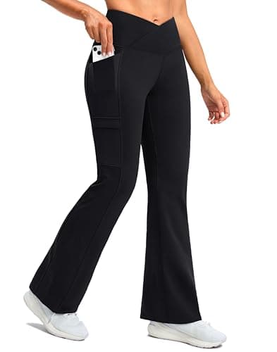 Women's Fleece Lined Pants Winter Thermal Flare Leggings — image 1