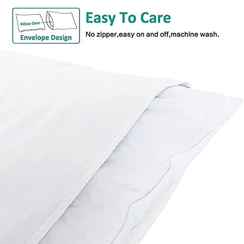 NTBAY Queen Pillowcase Set - 4 Pack Brushed Microfiber 20x30 Pillowcases - Soft, Wrinkle-Free, Fade-Resistant, Stain-Resistant, White Pillowcases with Envelope Closure - 20x30 Inches, White view 4