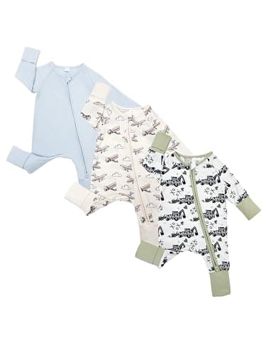 Bow Dream Infant Boys Girls Clothes Newborn Bamboo Rayon Baby girl Romper baby boy Bodysuit Jumpsuit Light Blue Craft Digger 3-6 Months
