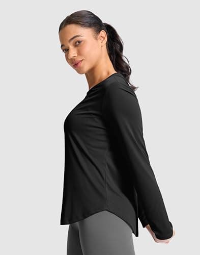 SANTINY Lightweight Long Sleeve Workout Tops view 4