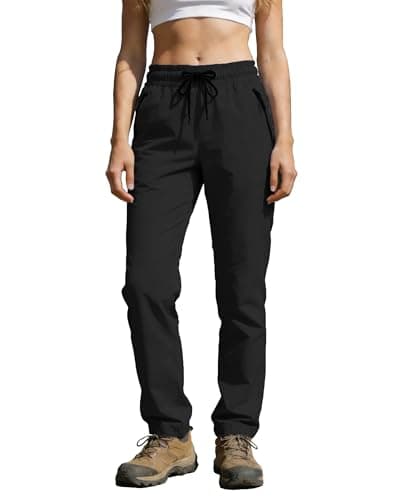 Womens Hiking Pants Water Resistant Quick Dry Sweatpants Elastic Waist UPF 50+ Cargo Lightweight Work Travel Casual — image 1