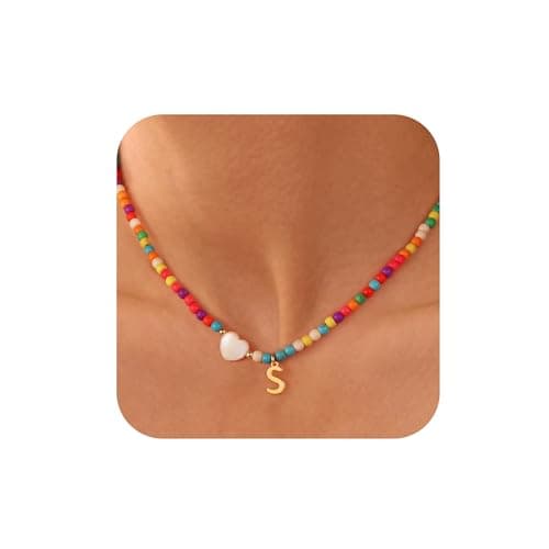 Ursteel Colorful Initial Necklaces for Women - Teen Girl Gifts Trendy Stuff — image 1