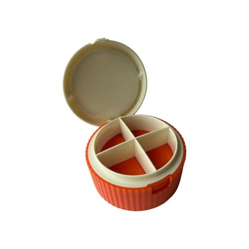 NifengJieyi Pill Organizer, Travel Pill Organizer, Pill Storage with Foldable Water Cup，Daily Medicine Dispenser Box, Multifunctional Portable Travel Organizer for Supplements, 3.4x3.4x1.8inches — image 1