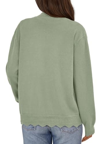 PRETTYGARDEN Cardigans for Women Lightweight Casual Long Sleeve Knitted Open Front Shrugs Sweaters 2026 Fall Clothes view 4