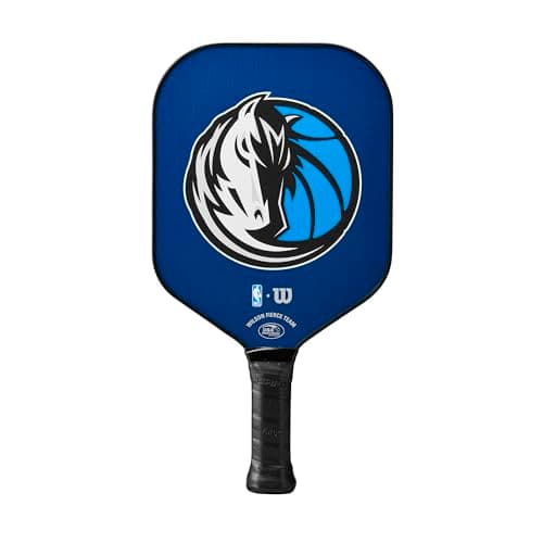 WILSON NBA Collection Fierce Team Pickleball Paddle - Grip Size 2-4 1/4", Dallas Mavericks