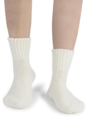 BenSorts Women's Winter Boots Socks Thick Warm Cozy Crew Socks Solid Color Gifts view 5