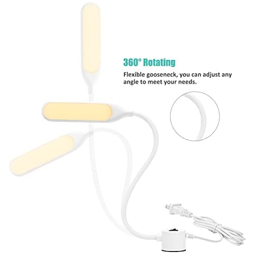 AMAZING POWER Sewing Machine Light, Bright Daylight Magnetic Mount Work Light with Flexible Silone Coating Gooseneck for Sewing Machine, Craft, Workbenches, Lathe, Drill Presses, Music Stands view 2