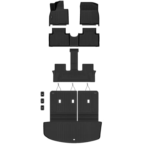 Auxko Floor Mats for Hyundai Palisade Gas 2026 2027 Accessories | Full Coverage with Cargo & Backrest Mat,All Weather Protection,Odorless,Anti Slip,Rain&Salt Resistant,Pet Friendly view 4