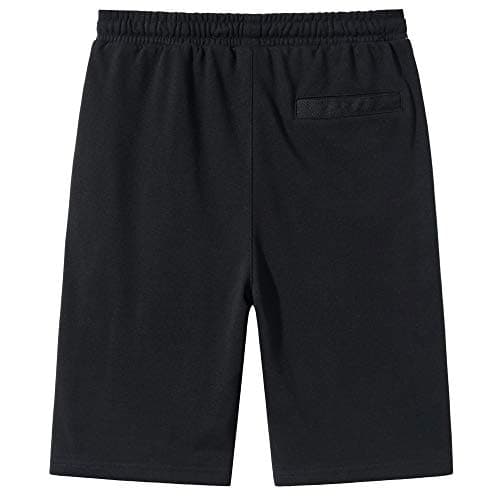 VANCOOG Men’s Casual Cotton Knit Short Drawstring Elastic Jogger Gym Shorts view 3