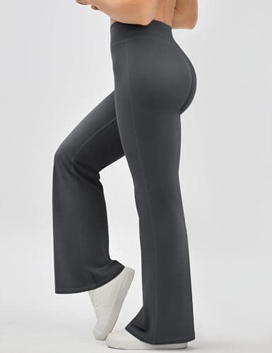 EUYZOU Yoga Pants Women High Waist Casual Soft Crossover Straight Leg Bottoms Leggings view 4