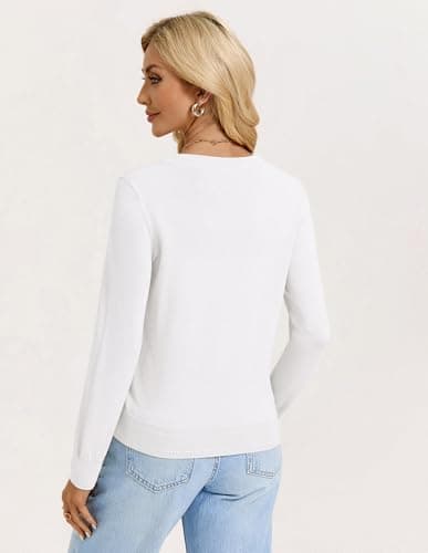 GRACE KARIN Womens Lightweight Cardigan Sweaters Trendy Button Up V-Neck Knit Cardigans Shrug Spring Fashion Clothes view 3