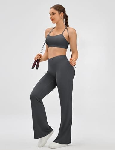 EUYZOU Yoga Pants Women High Waist Casual Soft Crossover Straight Leg Bottoms Leggings view 3