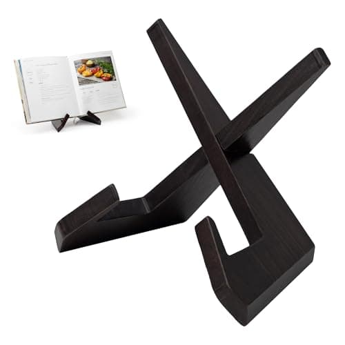 Yuoyar Wooden Cookbook Stand for Kitchen Counter - Detachable Recipe Book Holder - Kitchen Decor and Accessories view 1
