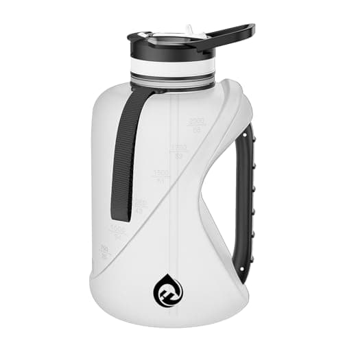 SZCXFLASK Half Gallon Water Bottle with Straw, 2 Liters - Leakproof Seal, Dishwasher Safe Design and Durable Solid No-Slip Handle for Gym，Sports and Travel — image 1