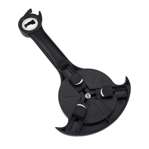 Can Opener Multifunction,Jar Opener for Weak Hands,Kitchen Beer bottle Opener Portable 3-in-1 Bottle Opener Can Opener Tool Innovative Gadget Get Lid Off Easily (BLACK) — image 1