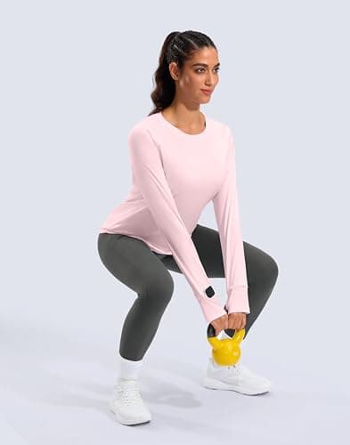 G Gradual Long Sleeve Workout Tops for Women Quick Dry Lightweight Running Athletic Shirts with Zip Pocket Moisture Wicking view 7