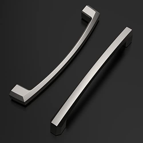 Amerdeco 10 Pack Brushed Satin Nickel Cabinet Pulls, 5 Inch(128MM) Hole Centers, Kitchen Cabinet Handles, Drawer Pulls, ZH0032 view 4