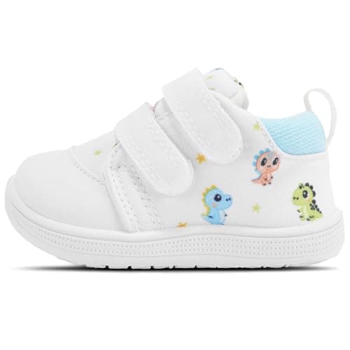 STQ KIDS Baby First Walking Shoes Baby Girls Wide Barefoot Sneakers Lightweight Soft Toddler Shoe Non-Slip Ankle Support — image 1