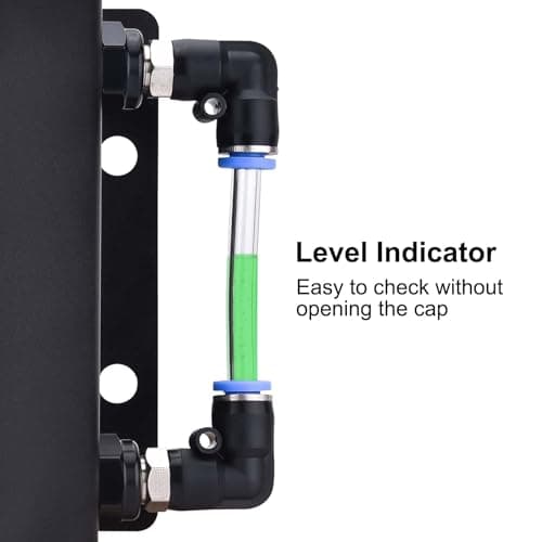 EVIL ENERGY Coolant Overflow Tank, Aluminum Coolant Reservoir Tank with Hose Kits, Reservoir Expansion Tanks Universal 1L view 4