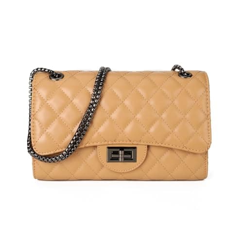 Gladdon Quilted Crossbody Purse for Women Trendy Ladies Shoulder Bag with Chain Designer Purses — image 1