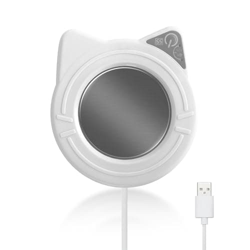 Coffee Mug Warmer Keep Beverages Warm, 131℉ Constant Temperature Tea Warmer Mug Warmer for Desk Coffee Warmer Plate Coffee Warmer for Desk Auto Shut Off, Cup Warmers for Hot Drinks — image 1