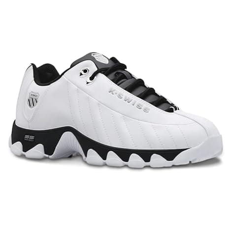 K-Swiss Men's ST329 CMF Sneaker, White/Black, 10.5 XW