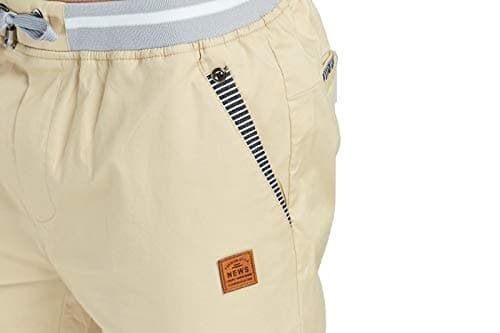 Tansozer Men's Shorts Casual Classic Fit Drawstring Summer Beach Shorts with Elastic Waist and Pockets view 3