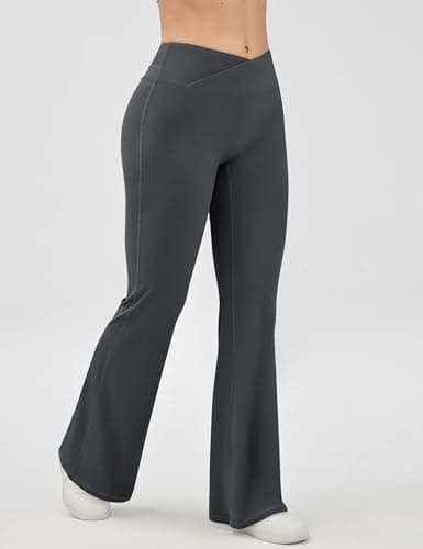 EUYZOU Yoga Pants Women High Waist Casual Soft Crossover Straight Leg Bottoms Leggings view 5