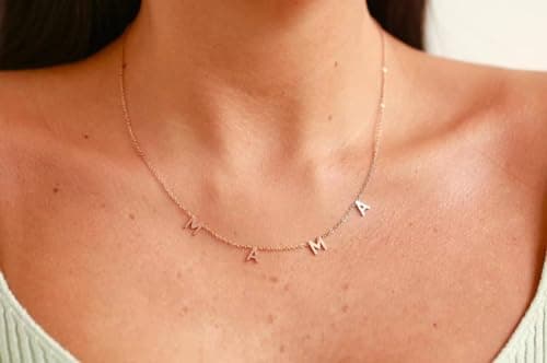 Mothers Day Gifts for Mom, for Wife - 14K Gold Mama Necklace- First Mothers Day Gifts for New Mom - Hypoallergenic, Water-Resistant & Tarnish-Free - Momma Necklace for Women - For Mother to Be view 5