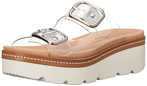Chinese Laundry Women's SURFS UP Sandal, Clear, 7.5 US M