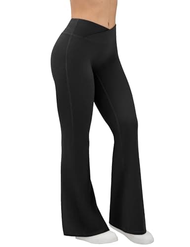 EUYZOU Yoga Pants Women High Waist Casual Soft Crossover Straight Leg Bottoms Leggings — image 1