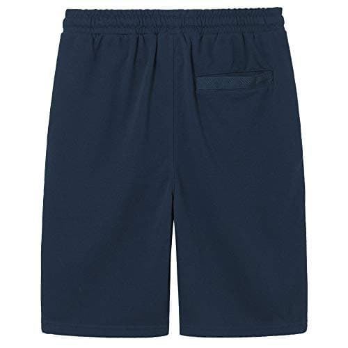 VANCOOG Men’s Casual Cotton Knit Short Drawstring Elastic Jogger Gym Shorts view 4