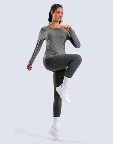 G Gradual Long Sleeve Workout Tops for Women Quick Dry Lightweight Running Athletic Shirts with Zip Pocket Moisture Wicking view 7