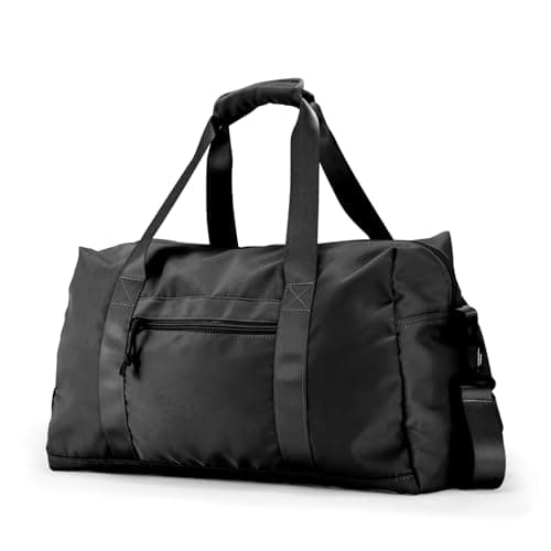 Travel Duffle Bag,Sport Gym Bag for Men And Women with Wet Pocket,Weekender Bag Carry On Tote Bags for Airplane (Black, M) — image 1