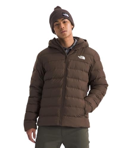 The North Face Men's Aconcagua 3 Lined Hoodie Wind Resistant, Water Repellent, 600 Fill Waterfowl Down Insulation, 3 Piece Hood, Smokey Brown, Medium