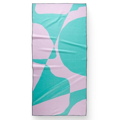 GEOMETRY Micro-Loop Beach Towel – Spring & Summer Collection – Quick-Dry, Sand-Resistant, Ultra-Absorbent Compact Towel for Beach & Travel (Abstract Life) — image 1