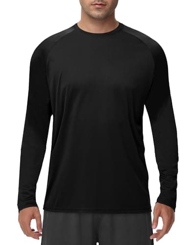 Long Sleeve Shirts for Men - Quick Dry Moisture Wicking UV UPF Sun Protection T-Shirts for Fishing Workout Swim — image 1