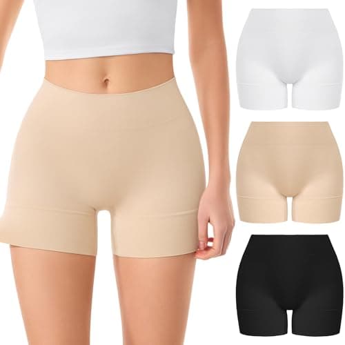 ForeverShaper Slip Shorts for Under Dresses Women, Seamless Anti Chafe Underwear Shapewear Thigh Cooling Biker Short Panties view 1
