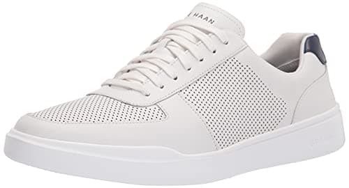 Cole HAAN Mens Grand Crosscourt Modern Perforated Sneaker, Optic White/Peacoat, 10.5-M US