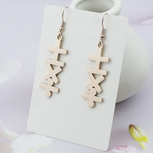 Math Formula Earrings Add Subtract Multiply Divide Earrings Mathematics Symbol Earrings For Math Enthusiasts Teachers view 5