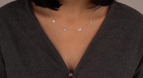 Mothers Day Gifts for Mom, for Wife - 14K Gold Mama Necklace- First Mothers Day Gifts for New Mom - Hypoallergenic, Water-Resistant & Tarnish-Free - Momma Necklace for Women - For Mother to Be view 6