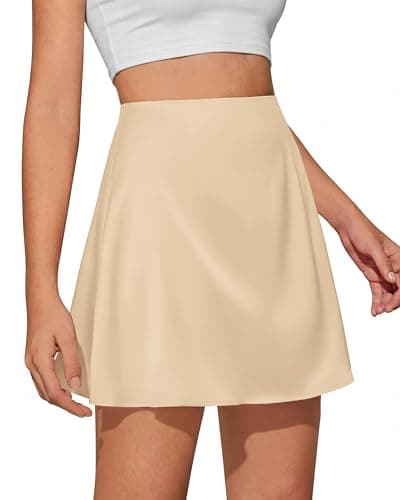 BTFBM Women Mini Skirts 2026 Spring Trendy Silk Satin Short Skirt High Waisted A-Line Club Party Going Out Summer Skirts view 5