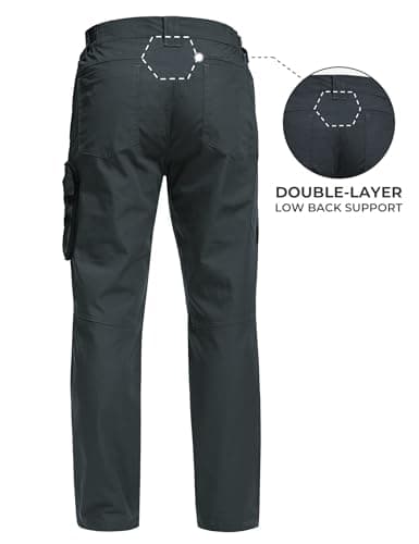 MOURCE Tactical Pants for Men Water Resistant Quick Dry BDU Cargo Pants with 7 Large Pockets Breathable Ripstop Work Hiking view 2