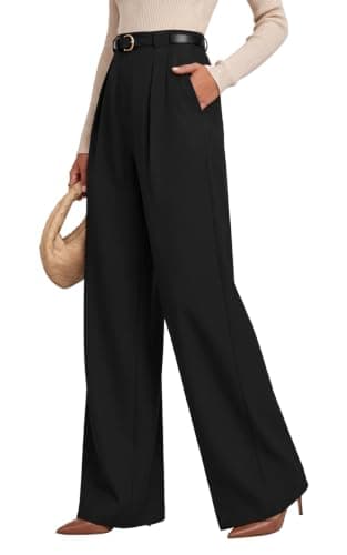Sampeel Pants for Women Business Casual Outfits Wide Leg Work Dress Pants view 6