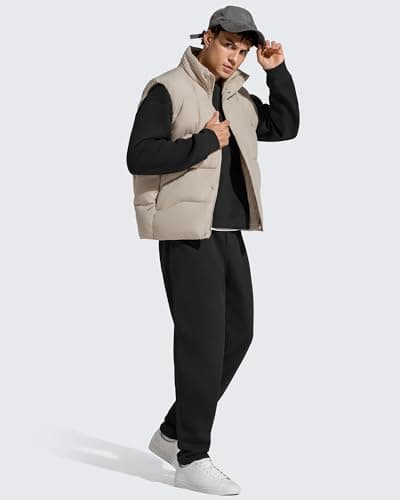 G4Free Flurrylux Men Fleece Lined Sweatpants with Pockets Drawstring Casual view 3