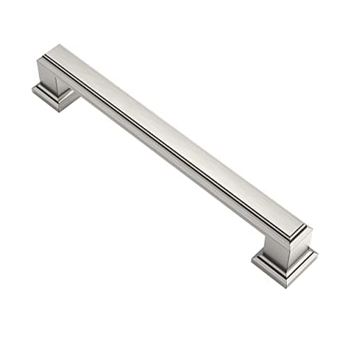 Alzassbg 10 Pack Brushed Satin Nickel Cabinet Pulls, 5 Inch(128mm) Hole Center Cabinet Handles Kitchen Pulls for Cabinets and Drawer AL3071SN — image 1