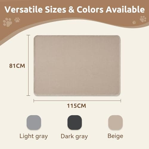 MontVoo Washable Dog Bed Cover, Absorbent Quick Dry Pet Bed Sheet, Easy Hair Removal Couch Covers for Dogs/Cats, 32x45 Inches, Waterproof PU Backing Dog Bed Mat for Car Seat, Crate, Cover Only, Beige view 6