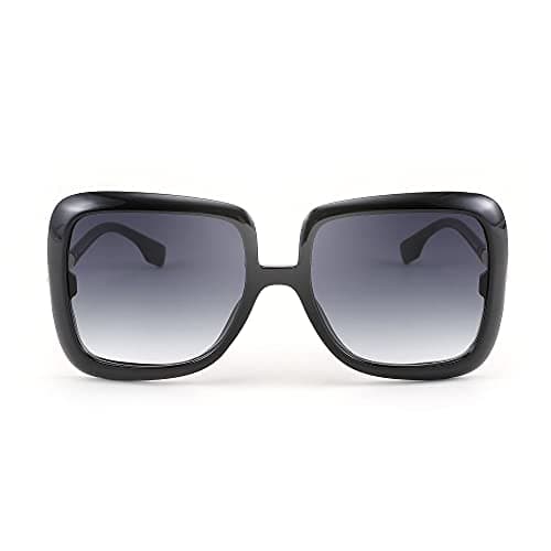 FEISEDY Oversized Square Women Sunglasses Thick Frame Gradient Glasses B4030 view 3