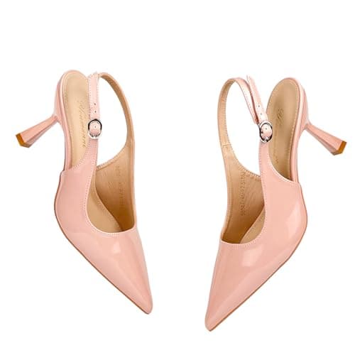 YOUMANNI Women's Fashionable Sandals - Leather Multi-Type High Heels, Women's Classic High Heels, Adjustable Shoelaces, Comfortable Dress Sandals for Daily Wear view 5